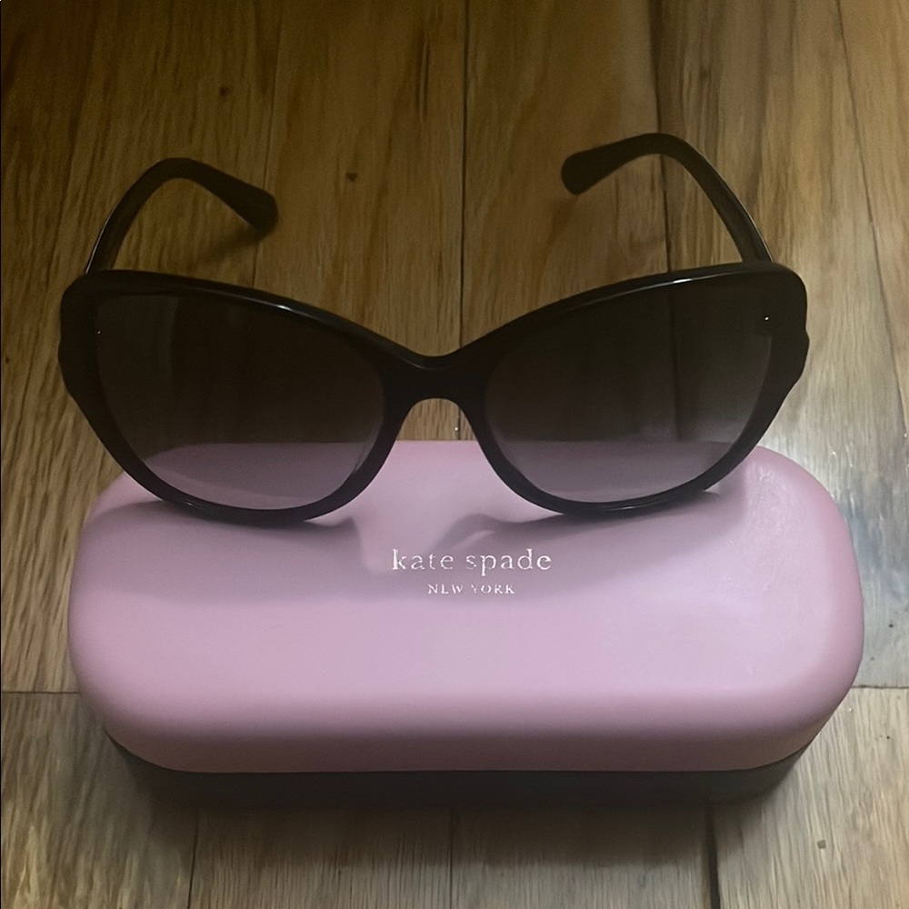 Kate Spade Black Oversized Cat-Eye Glasses